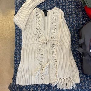 Express cream sweater